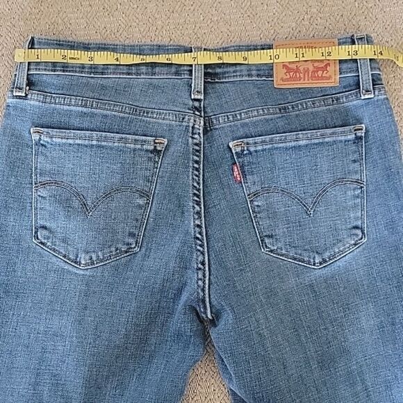 Levi's 711 Skinny Distressed Cuffed Frayed Hem Jeans - Size 27 - Picture 10 of 14